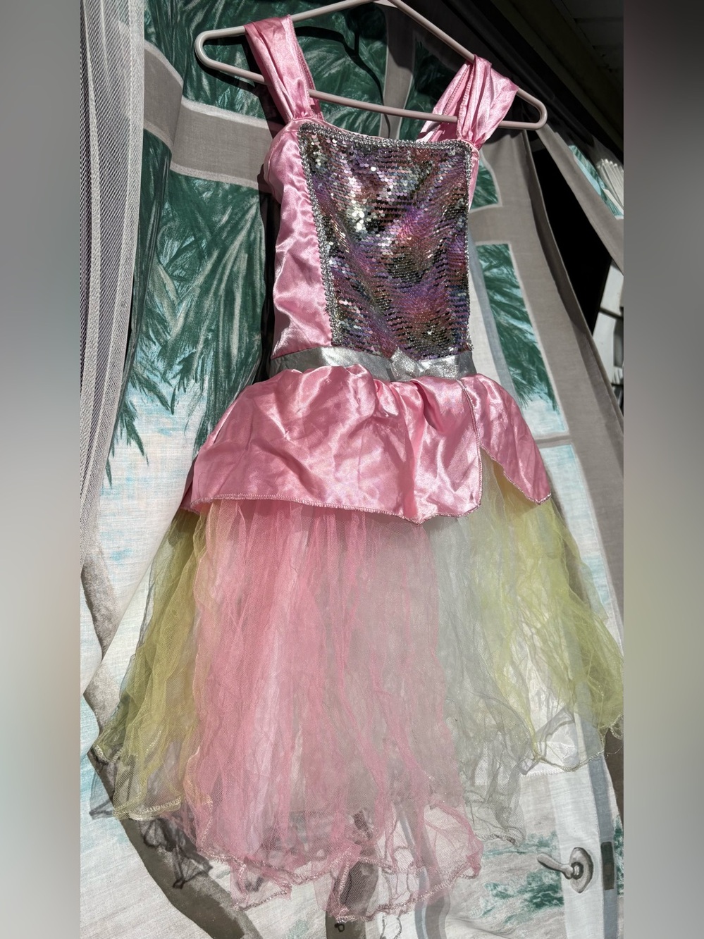 Kids Sequin Fairy Tulle Dress - Pink